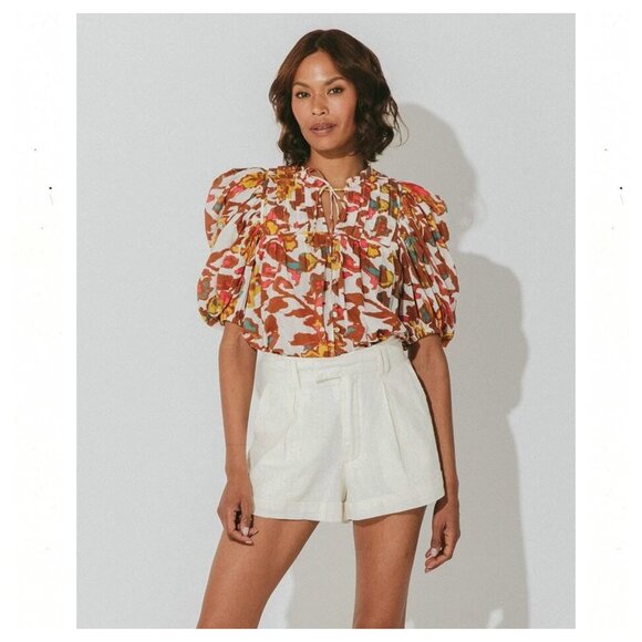 Cleobella Tops - CLEOBELLA Zola Puff Sleeve Blouse